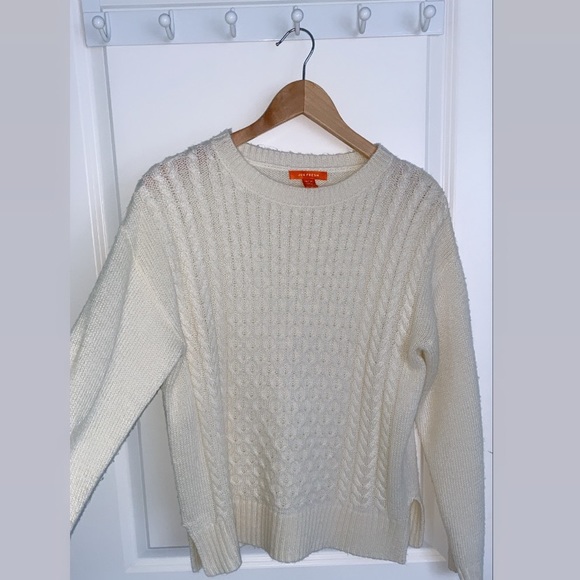 Textured Cream Coloured Knit Sweater - Picture 1 of 4